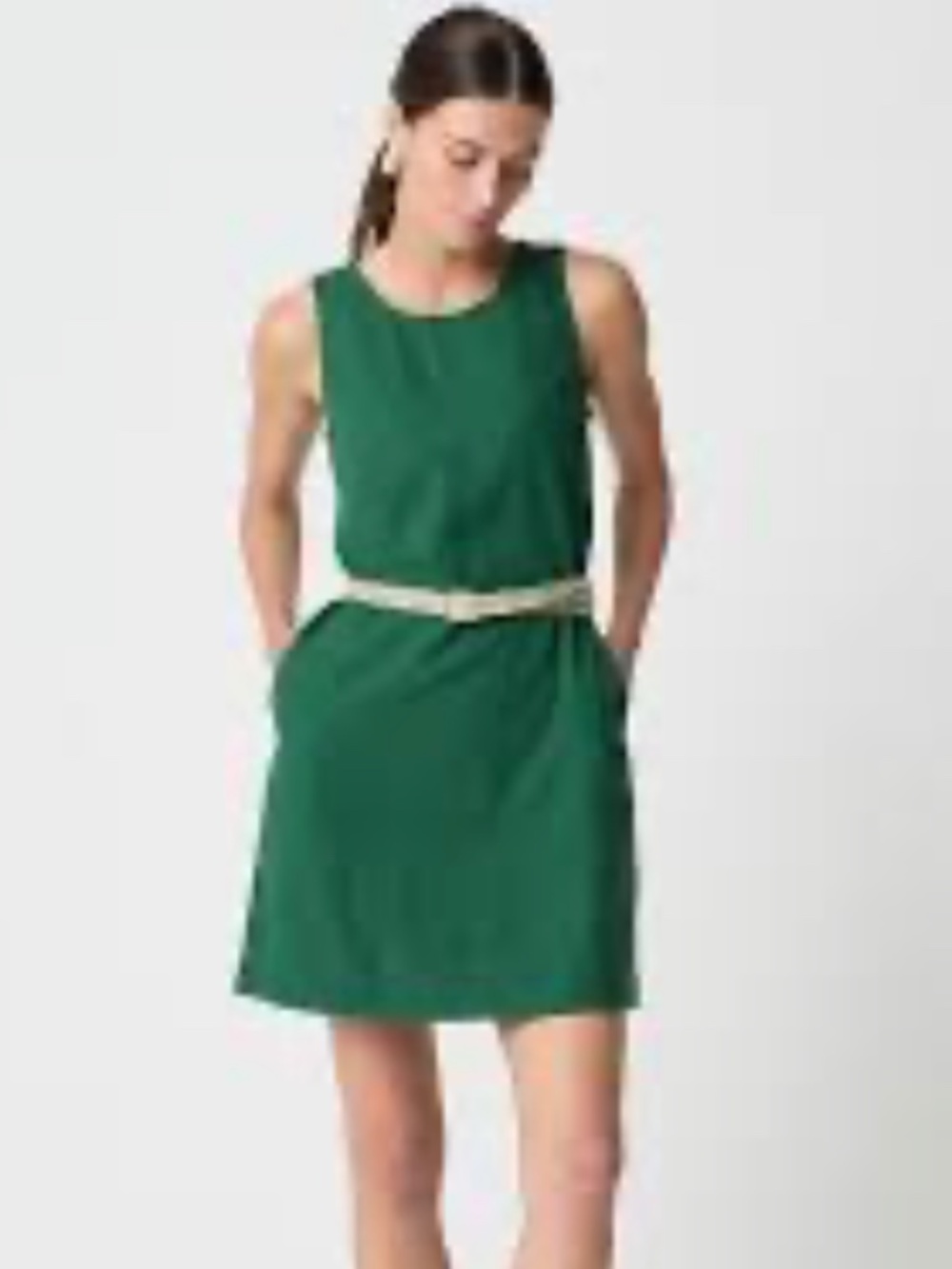 J.Crew Factory Linen-Blend Sleeveless Shift Dress SZ 10